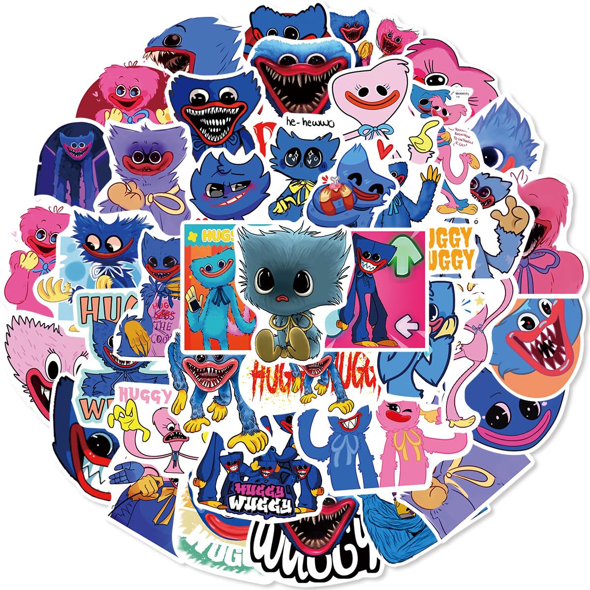Artvibe Poppy Playtime sticker on laptop provides easy peel-and-stick application