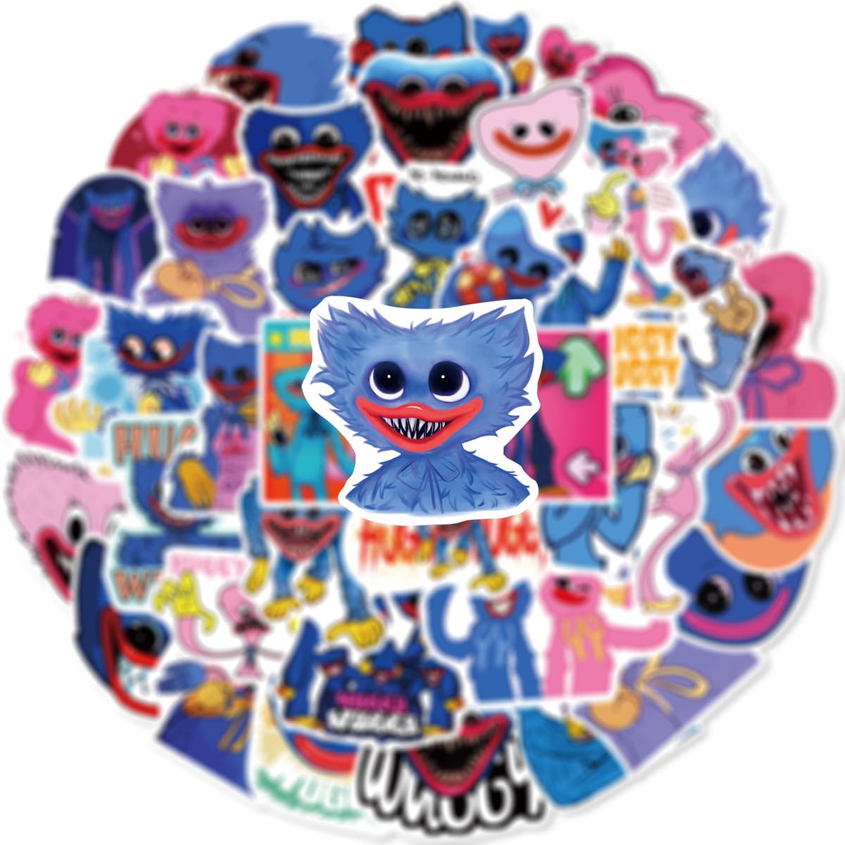 Artvibe Poppy Playtime sticker on water bottle resists fade and water exposure