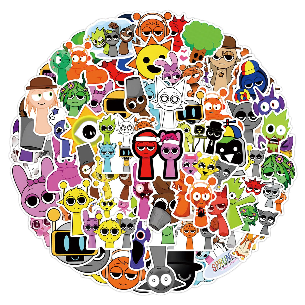 Artvibe Sprunki notebook decals create cheerful page accents.