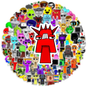 Artvibe Sprunki stickers pack, variety of designs ideal for gifting or sharing.