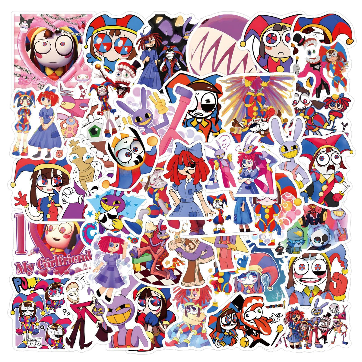 Artvibe TADC Pomni sticker for laptop decoration and personal expression