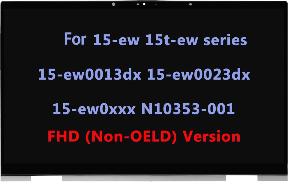 ARUISIFX HP Envy x360 display assembly in silver for full HD clarity