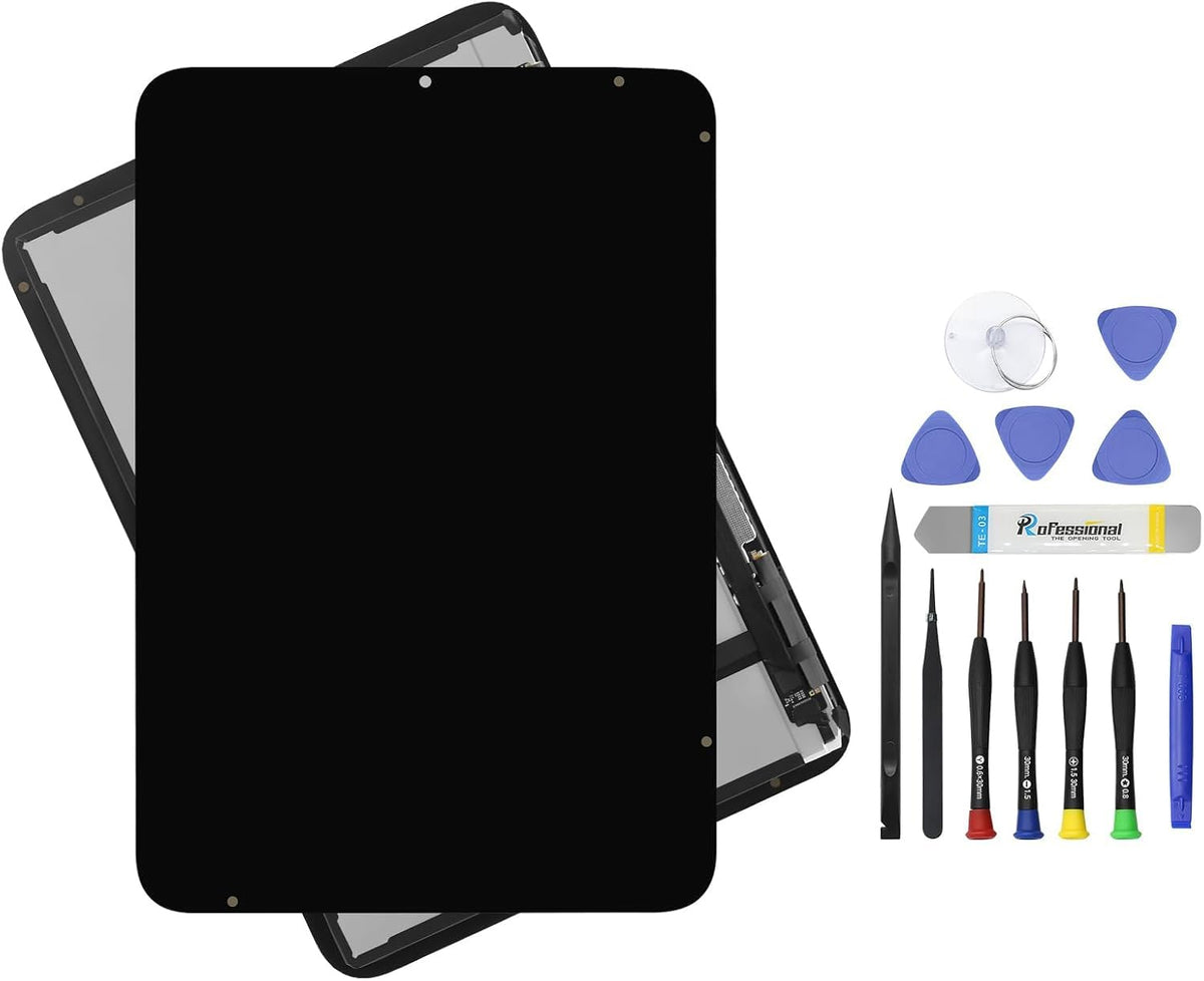 ARUISIFX iPad mini 6 8-3 LCD front view, ready for quick replacement.