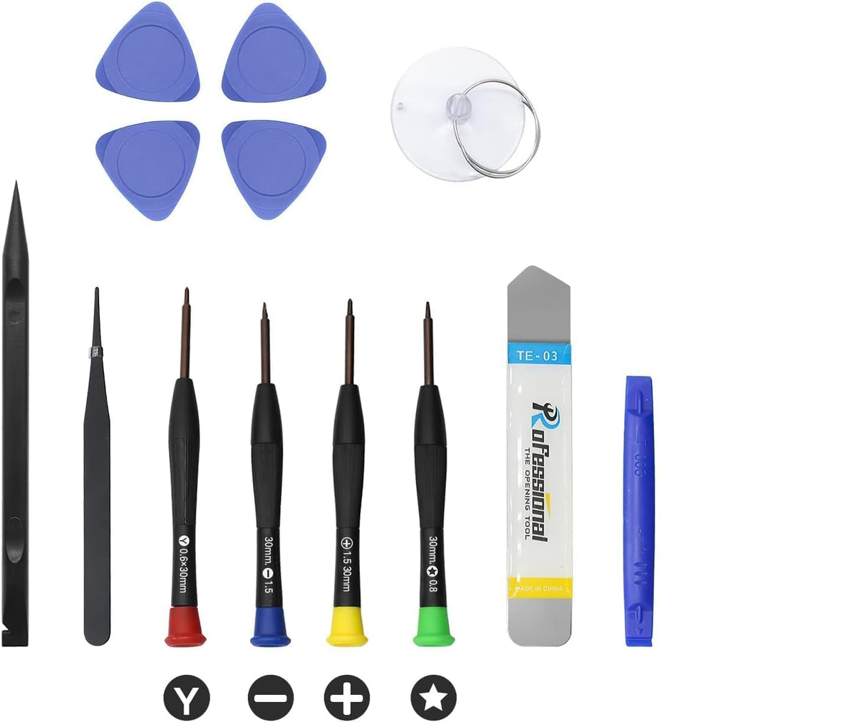 ARUISIFX repair kit packaging, shows complete contents.