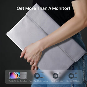 ARZOPA dual USB-C and Mini HDMI ports enable quick plug-and-play connections