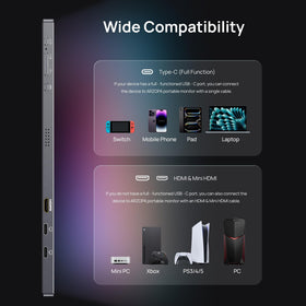 ARZOPA HDR display delivers vibrant colors and strong contrast