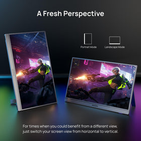 ARZOPA kickstand provides adjustable tilt for comfortable viewing
