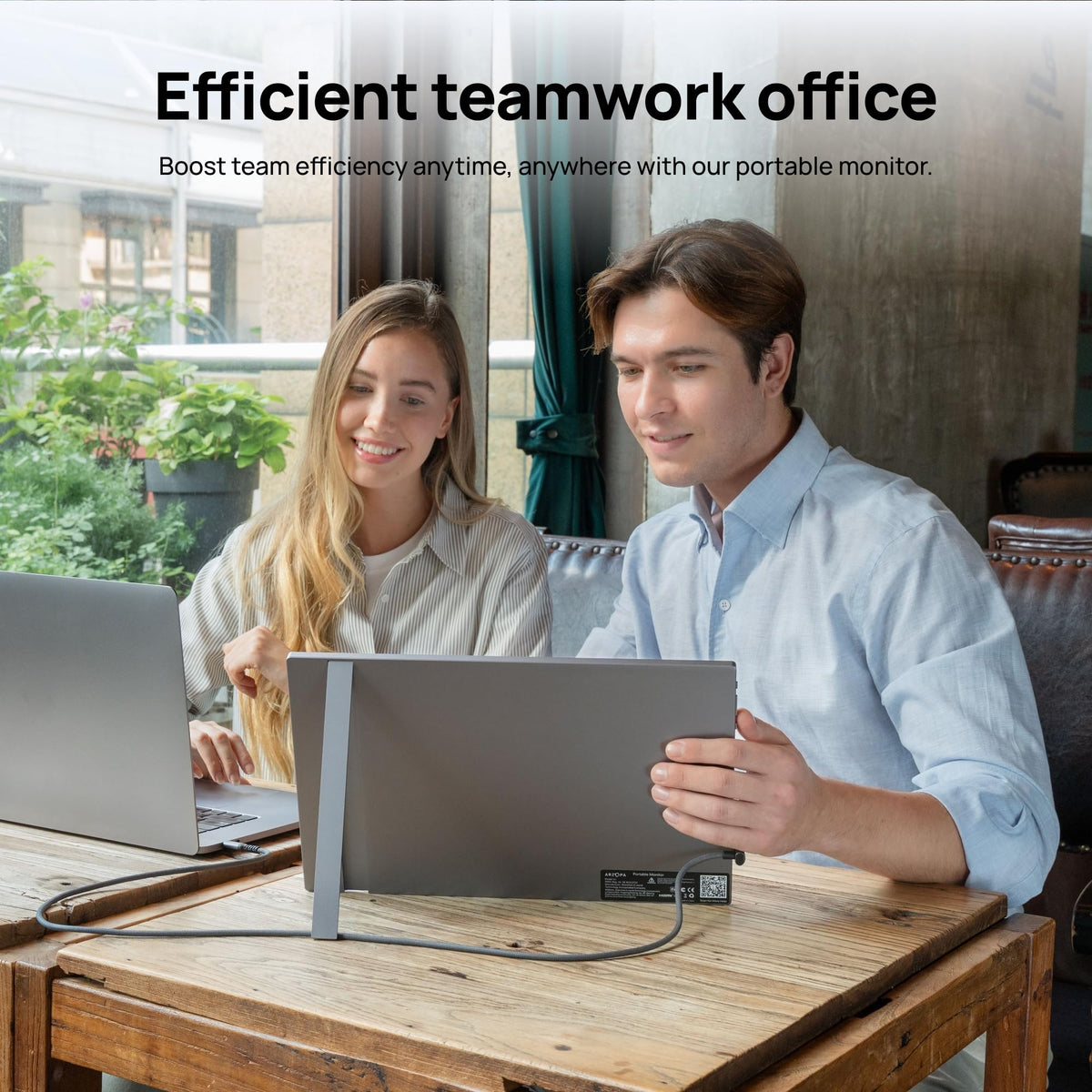 ARZOPA 178-degree wide viewing angle keeps colors consistent from any seat.