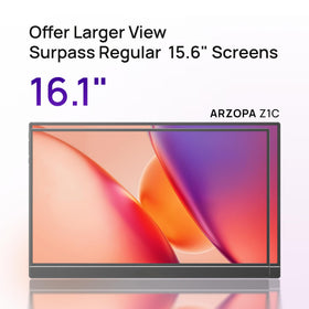 ARZOPA Z1C IPS panel close-up highlighting vibrant color accuracy