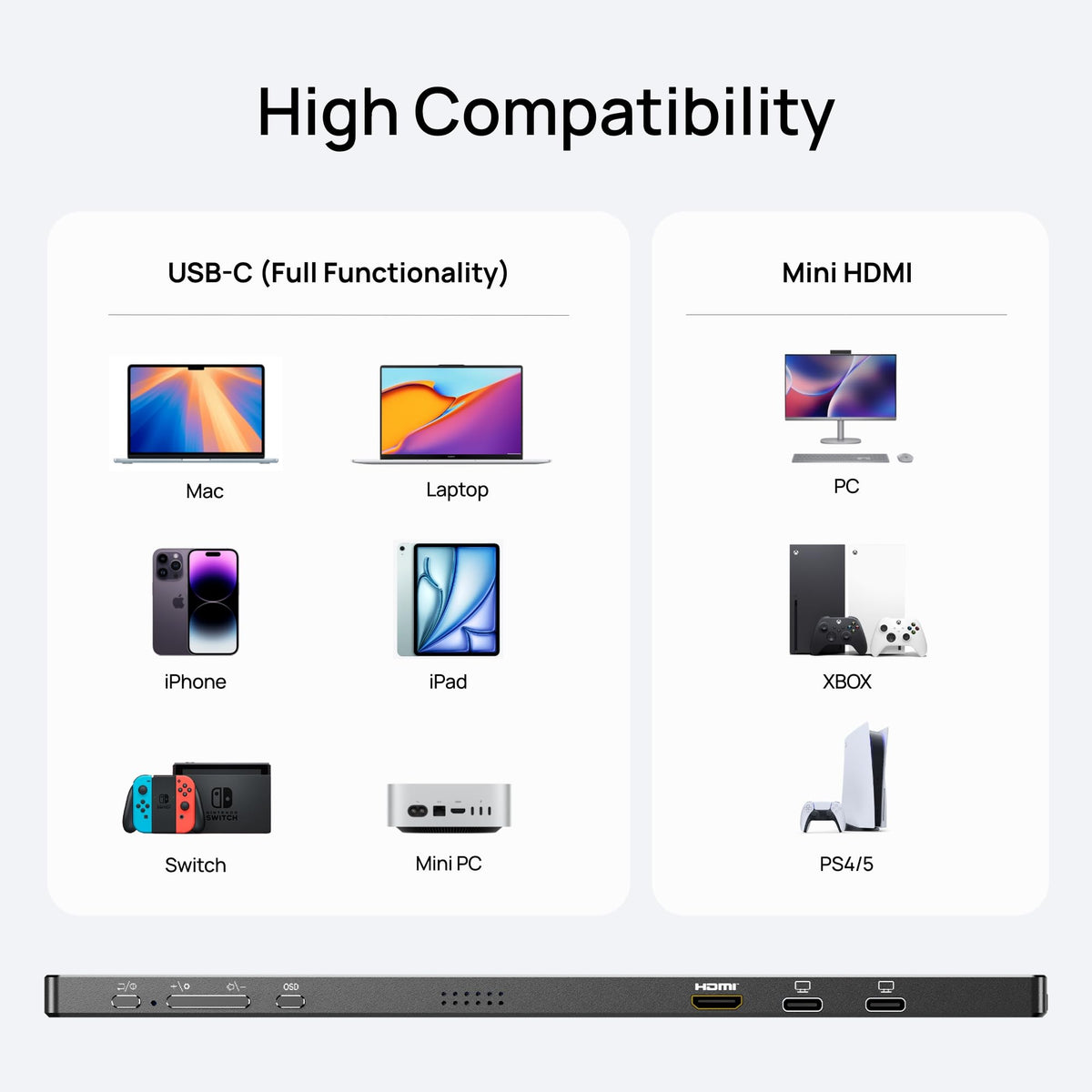 ARZOPA Z1C in laptop setup showing extended screen