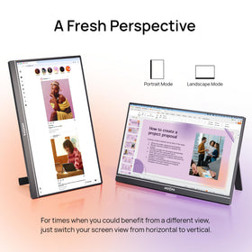 ARZOPA Z1C USB-C and mini HDMI ports for easy connectivity