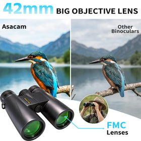 Asacam large eyepiece view emphasizing comfortable eye relief for hours