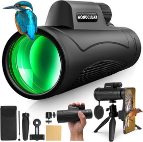 Asacam front view showing monocular design and quick setup benefits
