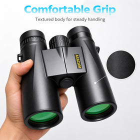 Asacam held in hand to show compact size and lightweight portability benefit