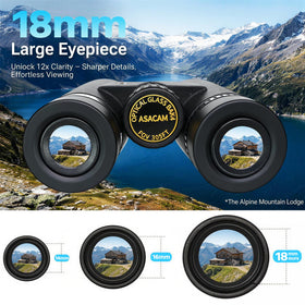 Asacam objective lenses close-up highlighting FMC coatings for brighter views