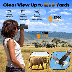 Asacam mounted on tripod illustrating stable high-magnification viewing outdoors