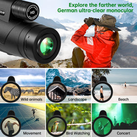 Asacam held in hand for scale, emphasizing compact size and comfortable grip