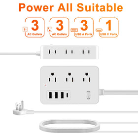 Asamoom flat plug flush against wall demonstrating space-saving profile and neat setup
