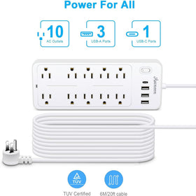 Asamoom surge protection label highlighting 1700J safety for devices