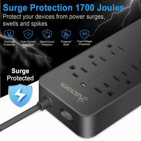 Asamoom USB-A and USB-C ports close-up enabling fast device charging