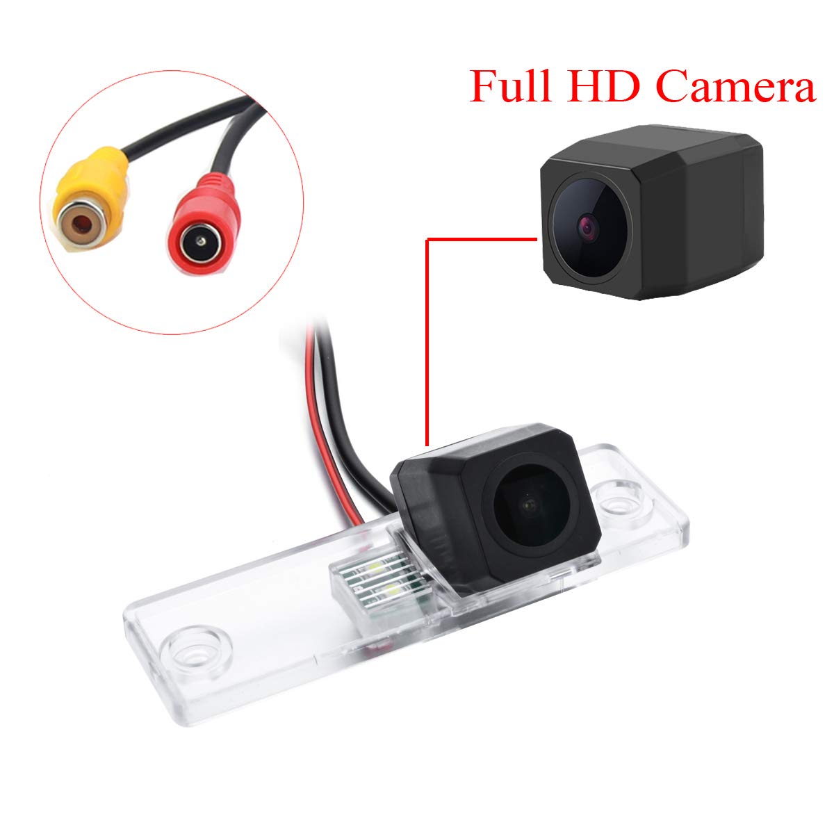 aSATAH full HD rear view camera for Hilux Surf, 170-degree visibility boost