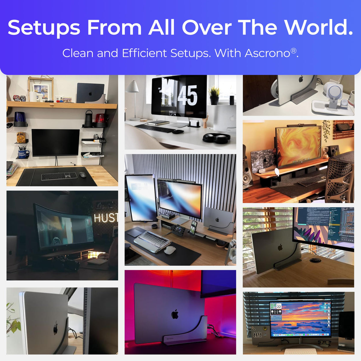 Ascrono Dock supports MacBook Pro 16-inch (2021+) for desktop conversion.