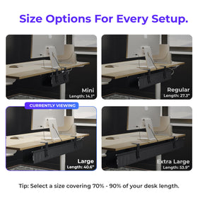 Ascrono 40.6-inch length tray shows large capacity up to 66 lbs.
