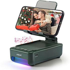 ASEAT front view showing the integrated stand and speaker, boosts hands-free convenience
