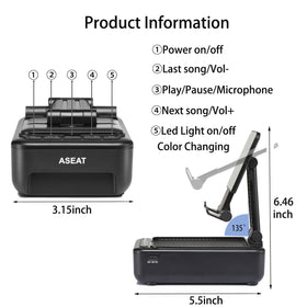 ASEAT in use on kitchen counter for hands-free recipe viewing benefit