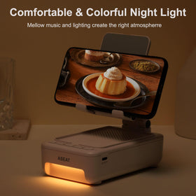 ASEAT LED gradient lighting display creating colorful ambient mood