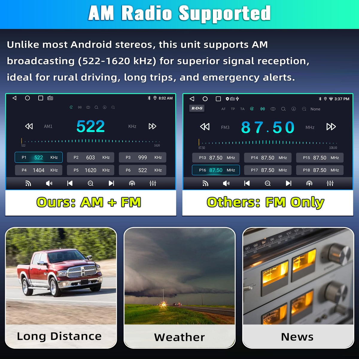 ASENAGO Ram navigation with offline maps supports reliable routing on the go.