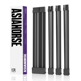 AsiaHorse front packaging showing black-pink sleeved extensions and benefits