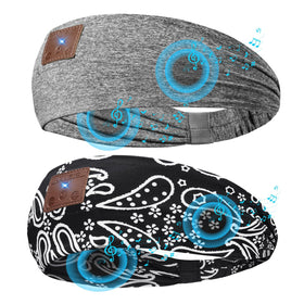 ASIILOVI front view of two-pack headbands showing colors and packaging convenience