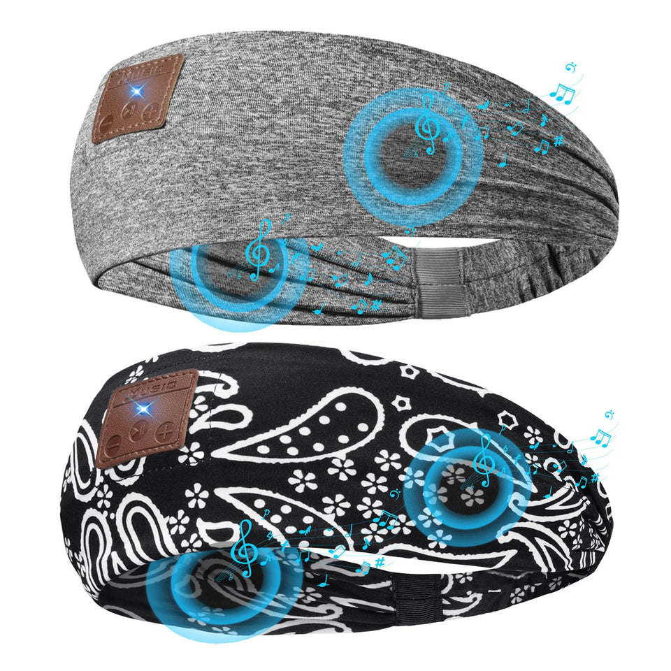 ASIILOVI front view of two-pack headbands showing colors and packaging convenience