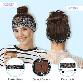ASIILOVI hand holding headband to show scale and flexible stretch fit advantage