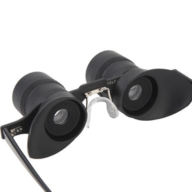 Asixxsix worn outdoors for birdwatching with stable hands-free view