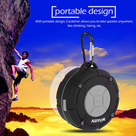 ASIYUN shower speaker grey bathroom scene for shower or bath use