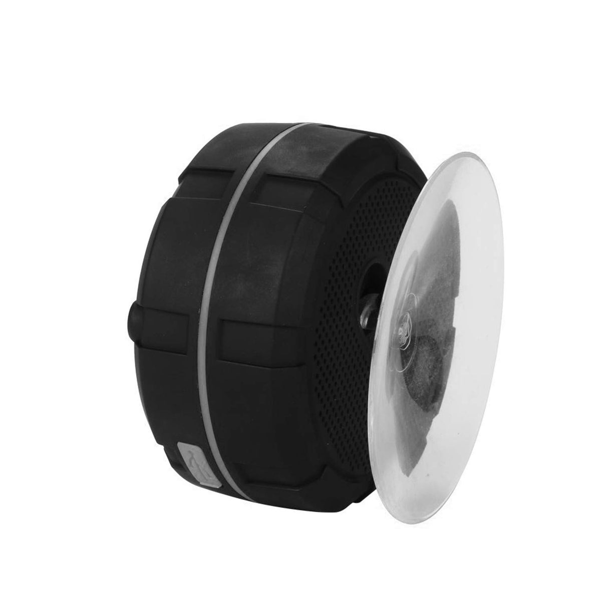 ASIYUN shower speaker grey suction cup demonstrates secure hands-free placement