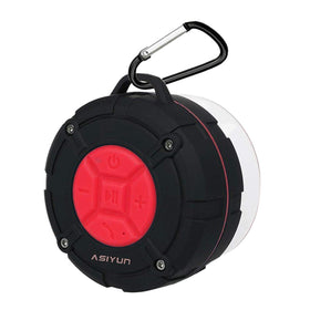 ASIYUN Shower Speaker with suction cup for secure mounting in damp spaces.