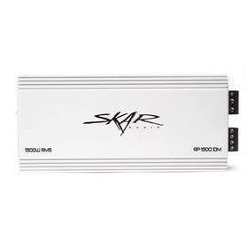 Skar Audio RP-1500-1DM back panel with easy wiring access.