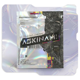 ASKINAMI Chrono-Chrome waterproof laptop stickers for durable everyday use