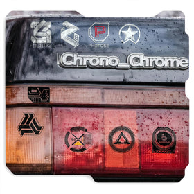 ASKINAMI Chrono-Chrome phone stickers provide minimalist tech flair