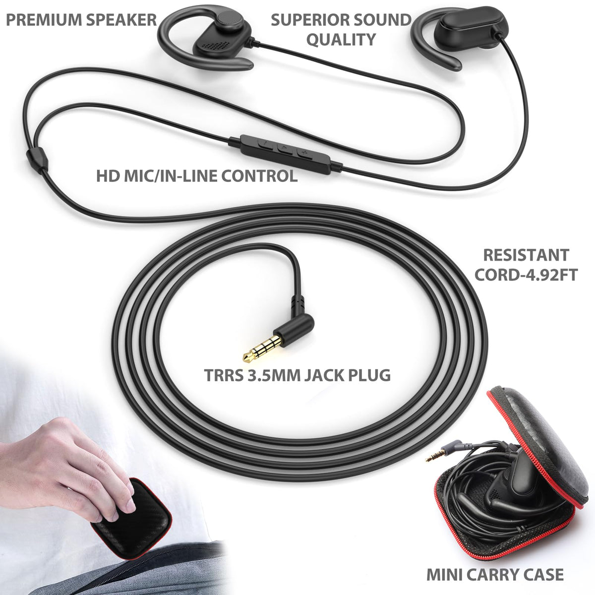 ASKUBSKU 3.5mm jack compatible with many devices for versatile use