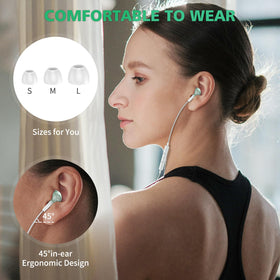 ASKUBSKU small carry pouch with earbuds for neat storage and protection