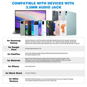 ASKUBSKU compatibility across laptops, tablets, and phones with standard 3.5mm port