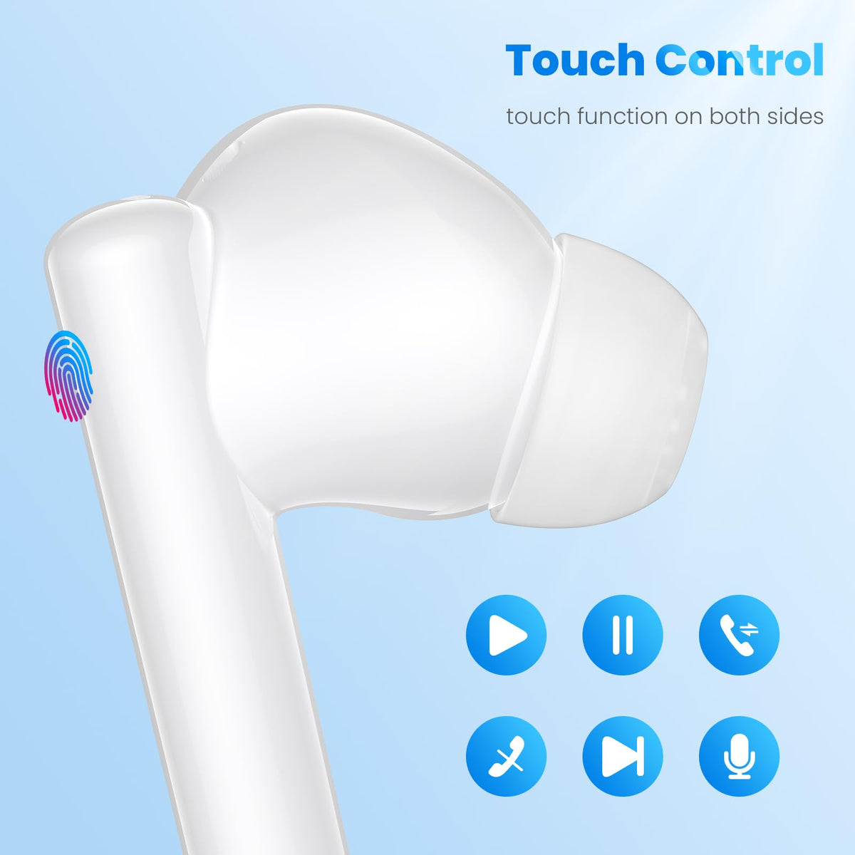 ASKUBSKU Earbuds in-ear design fits comfortably for long listening sessions.