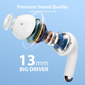 ASKUBSKU stereo sound earbuds deliver rich bass and clear mids.