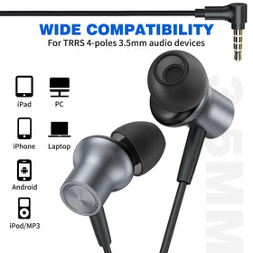 Ergonomic semi in-ear design for long wear comfort