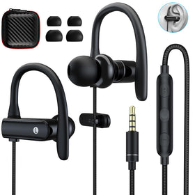 ASKUBSKU front packaging view showing earbuds and headphone features, clear unboxing benefit