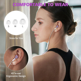 ASKUBSKU magnetic earbuds snapped together for tangle-free carry and easy access
